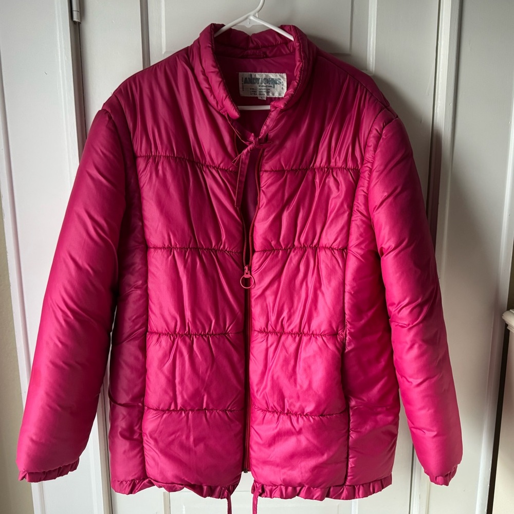 Women's Fuchsia Puffer Nylon Jacket